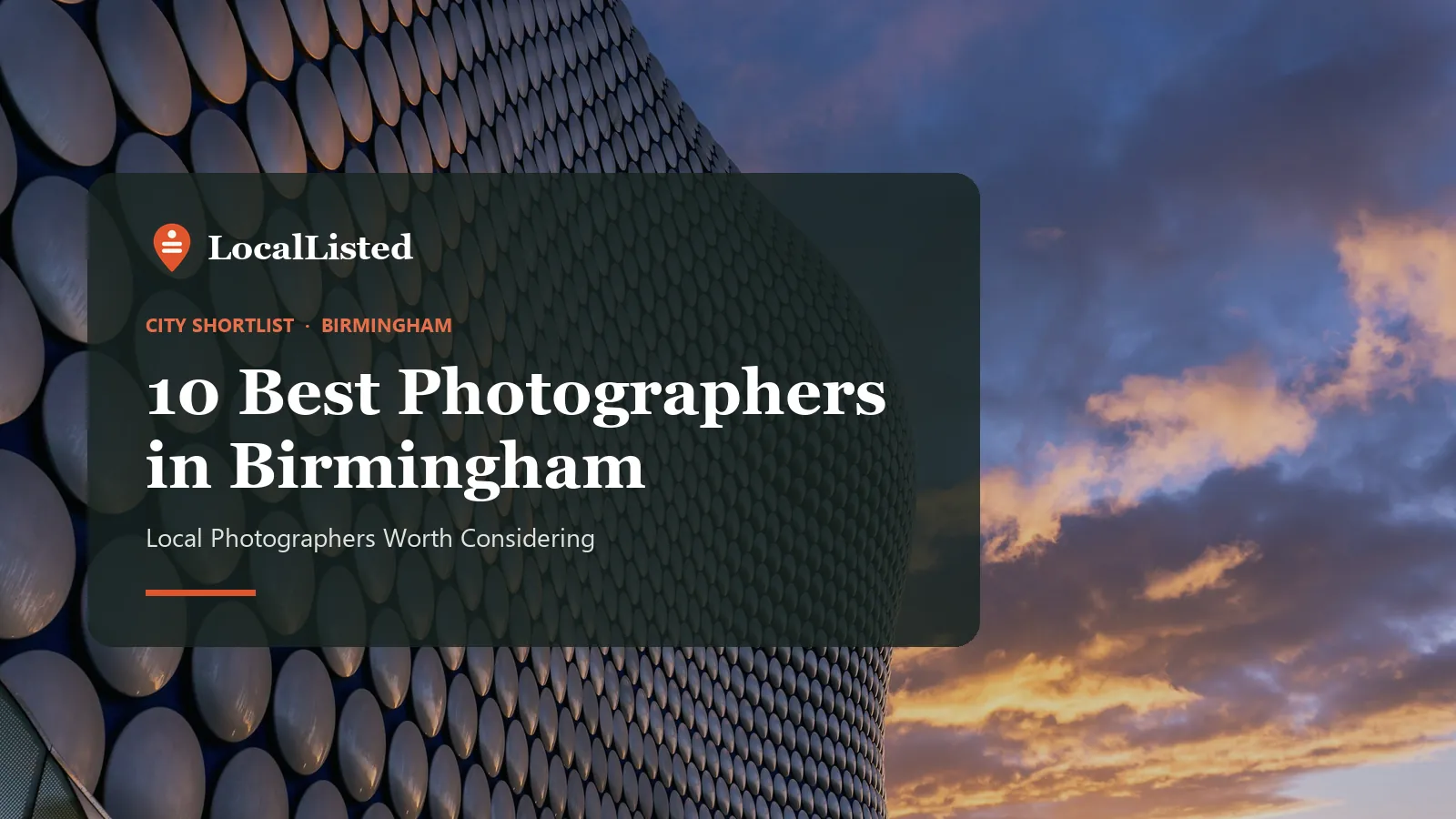 Photographers in Birmingham. Photo: the Selfridges building at the Bullring in Birmingham.