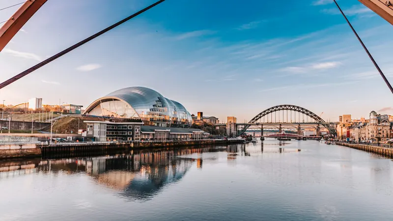 Photo of buildings beside the river in Newcastle upon Tyne